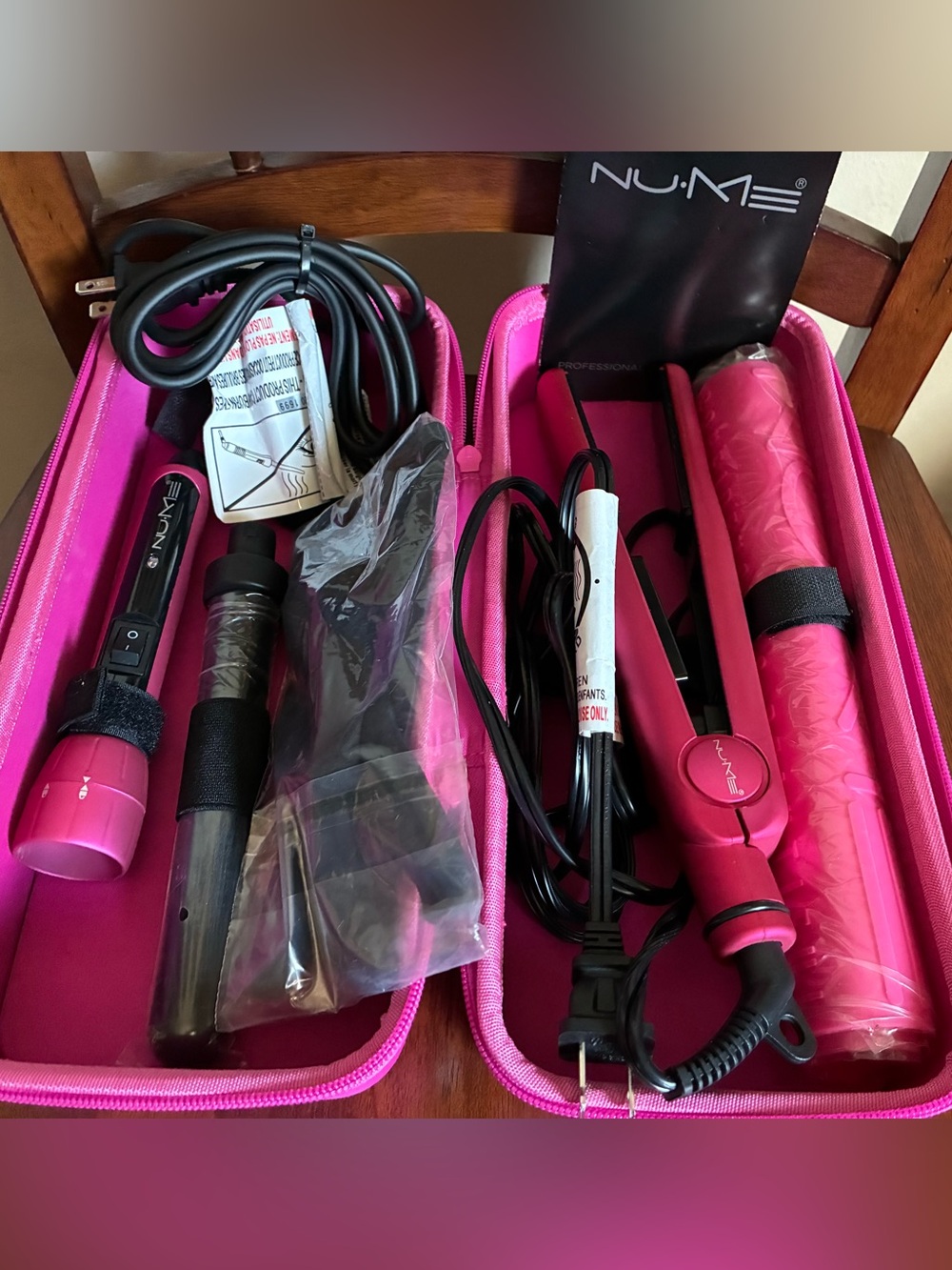 NuMe Hot Pink Travel Styling Set